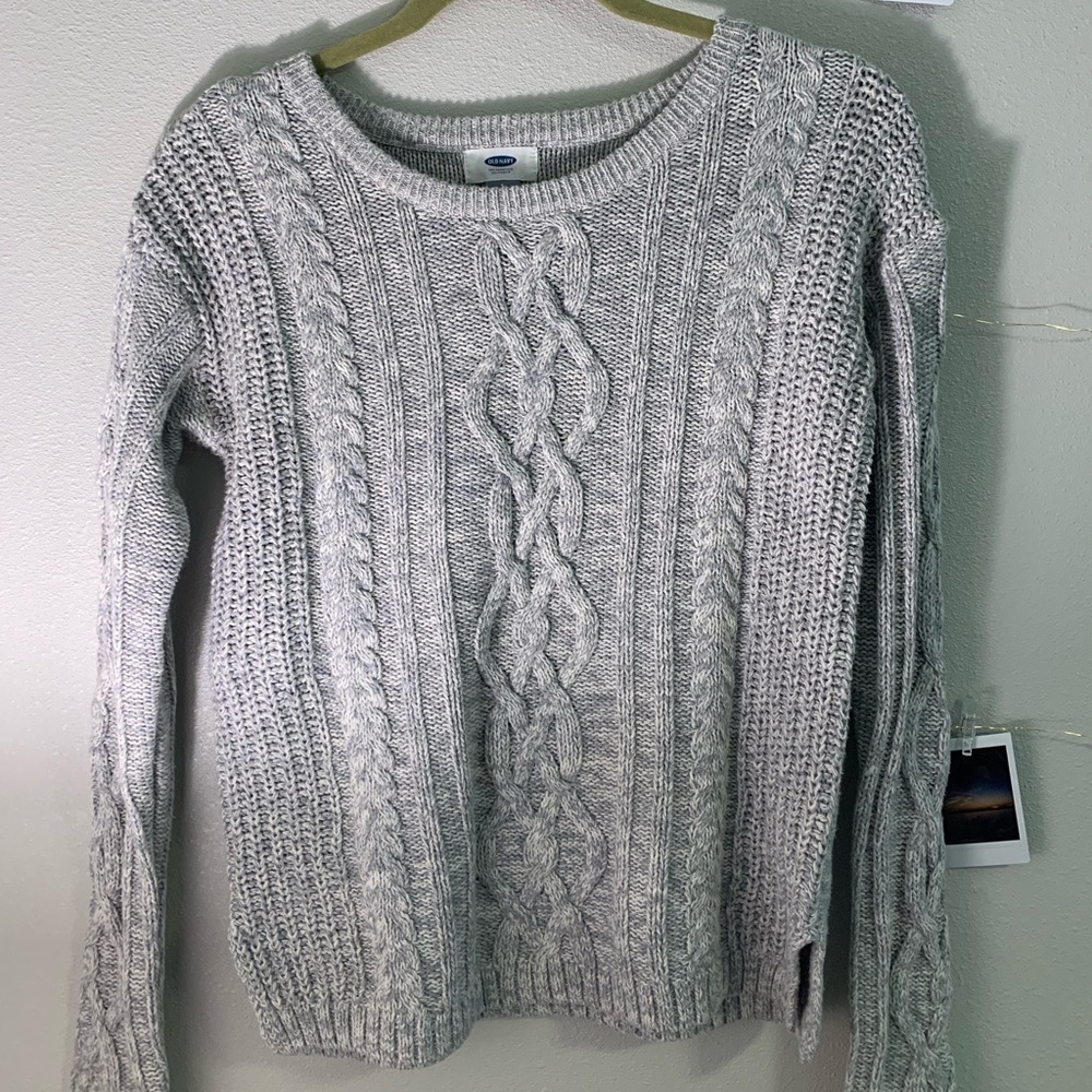 Cable knit sweater